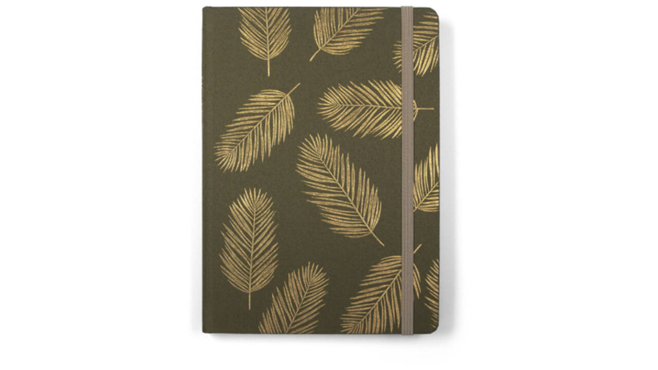 Notitieboek Paperclip Freestyle fabrick A5 96vel 100gr lijn