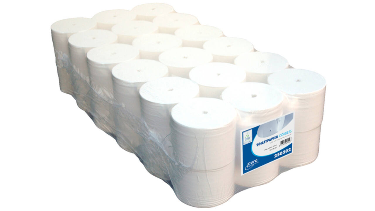 Toiletpapier Coreless 2-laags 104m wit