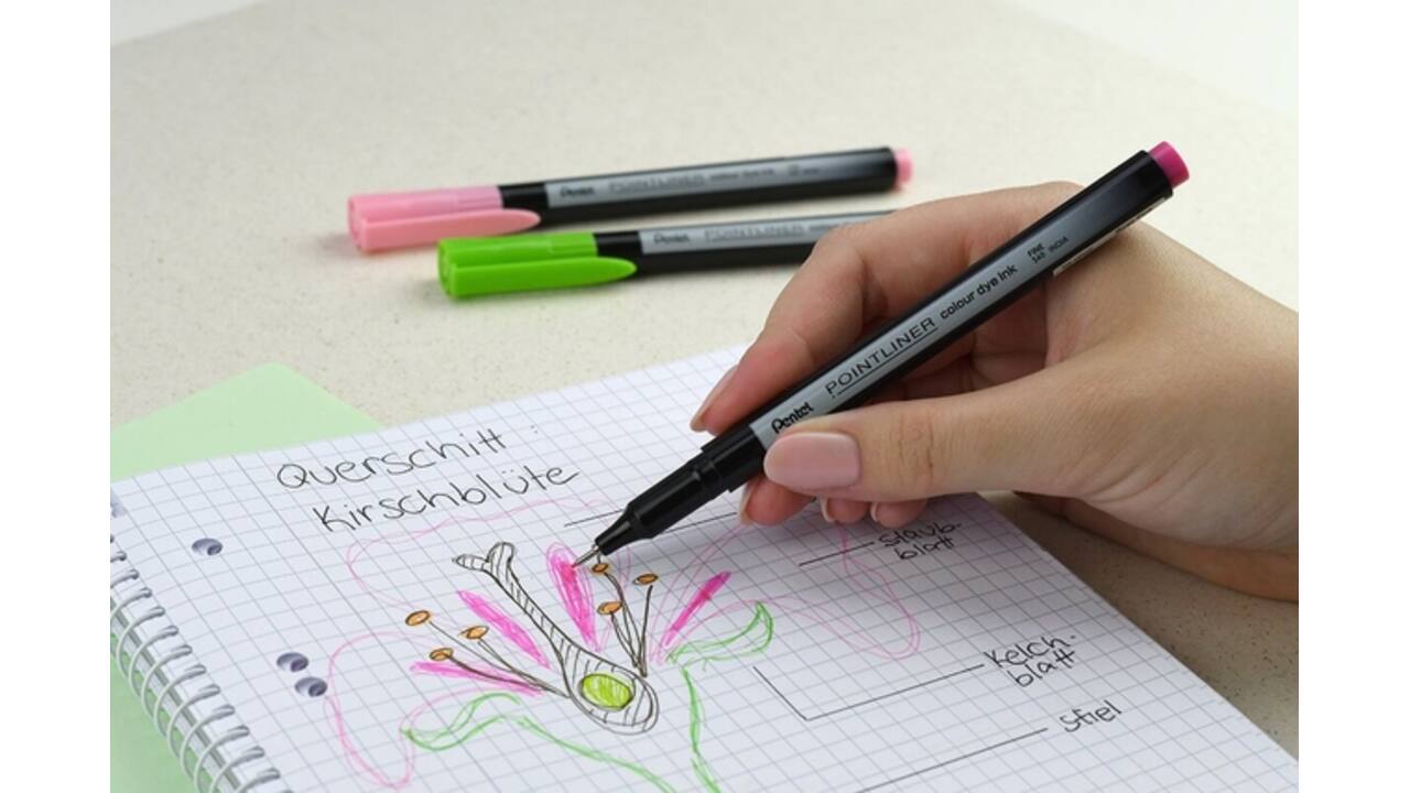 Fineliner Pentel Pointliner S40-C fijn blauw