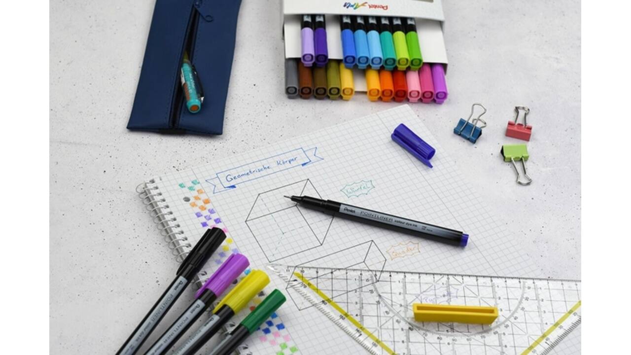 Fineliner Pentel Pointliner S40-C fijn blauw