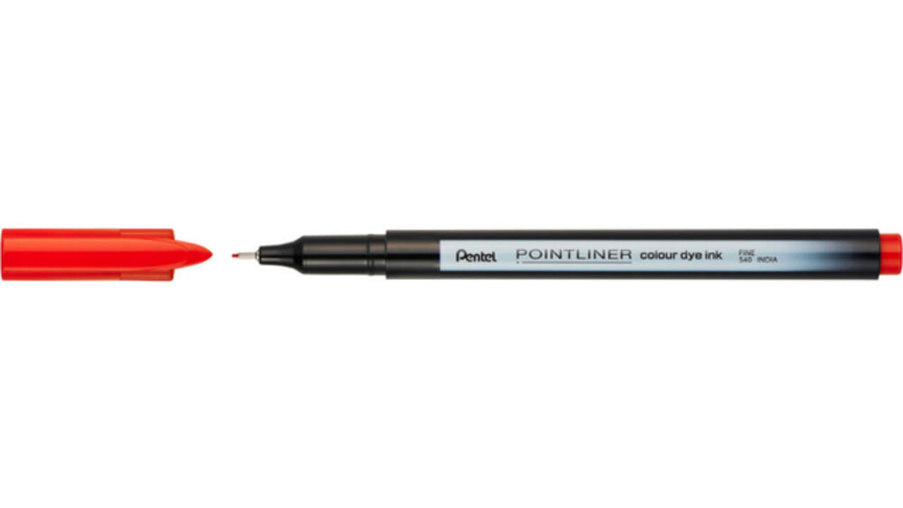 Fineliner Pentel Pointliner S40-B fijn rood