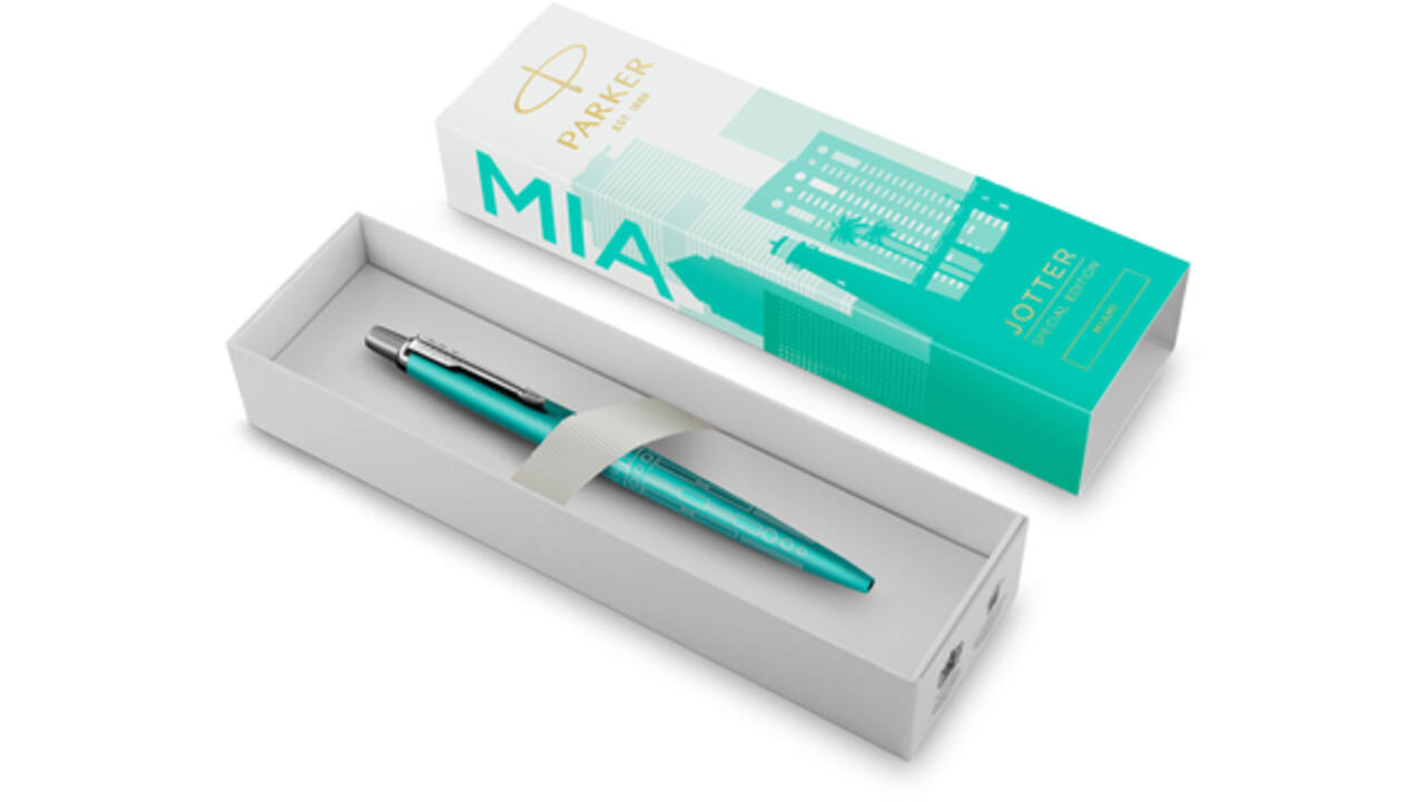 Balpen Parker Jotter special edition Miami turquoise CT medium