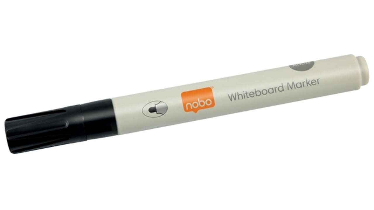 Whiteboardmarker Nobo ronde punt 3mm zwart