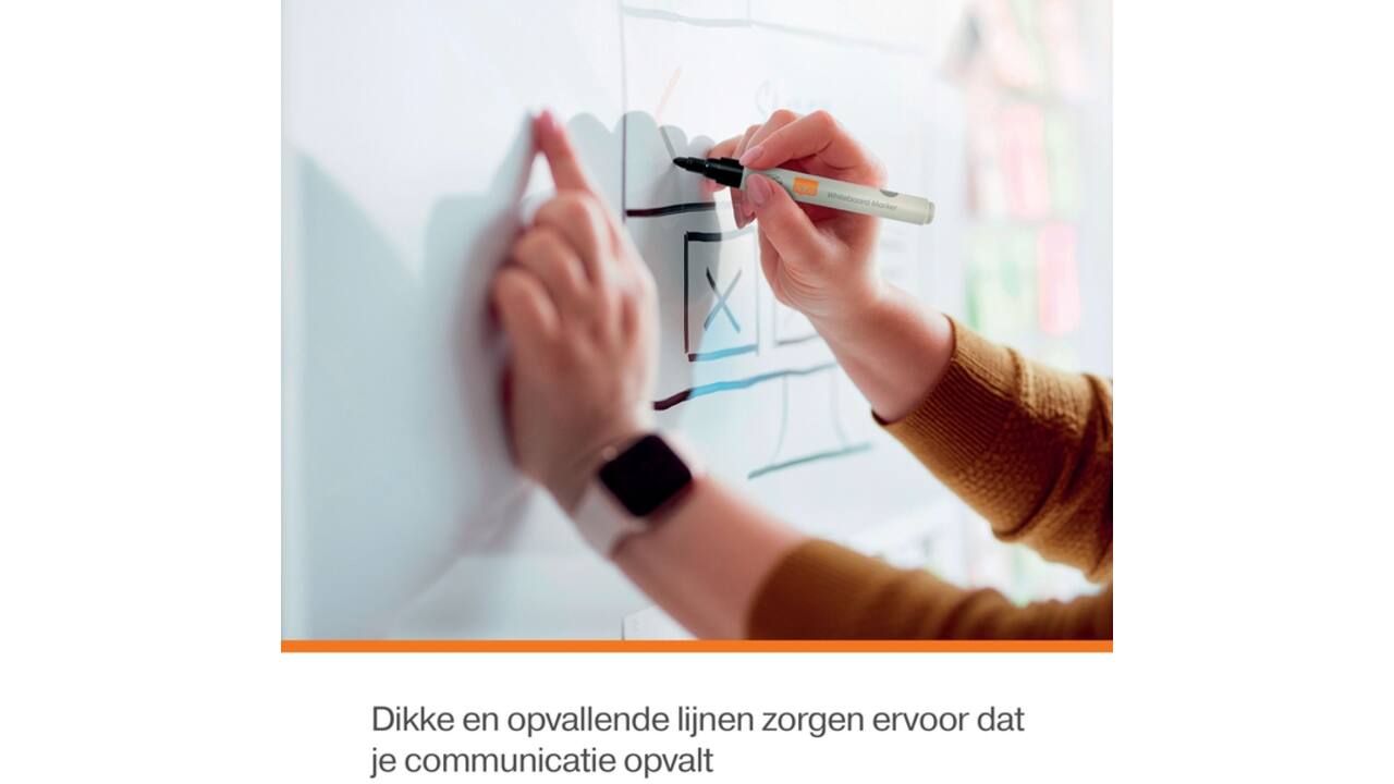 Whiteboardmarker Nobo ronde punt 3mm zwart