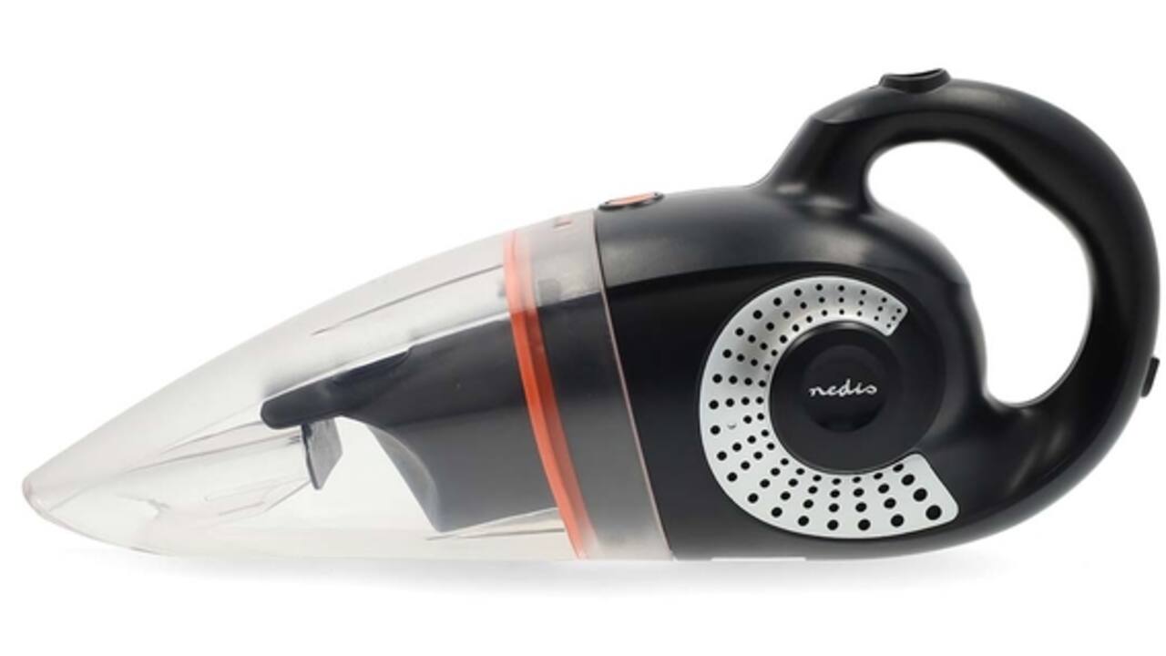 Handstofzuiger Nedis nat-droog 90W oplaadbaar zwart-oranje