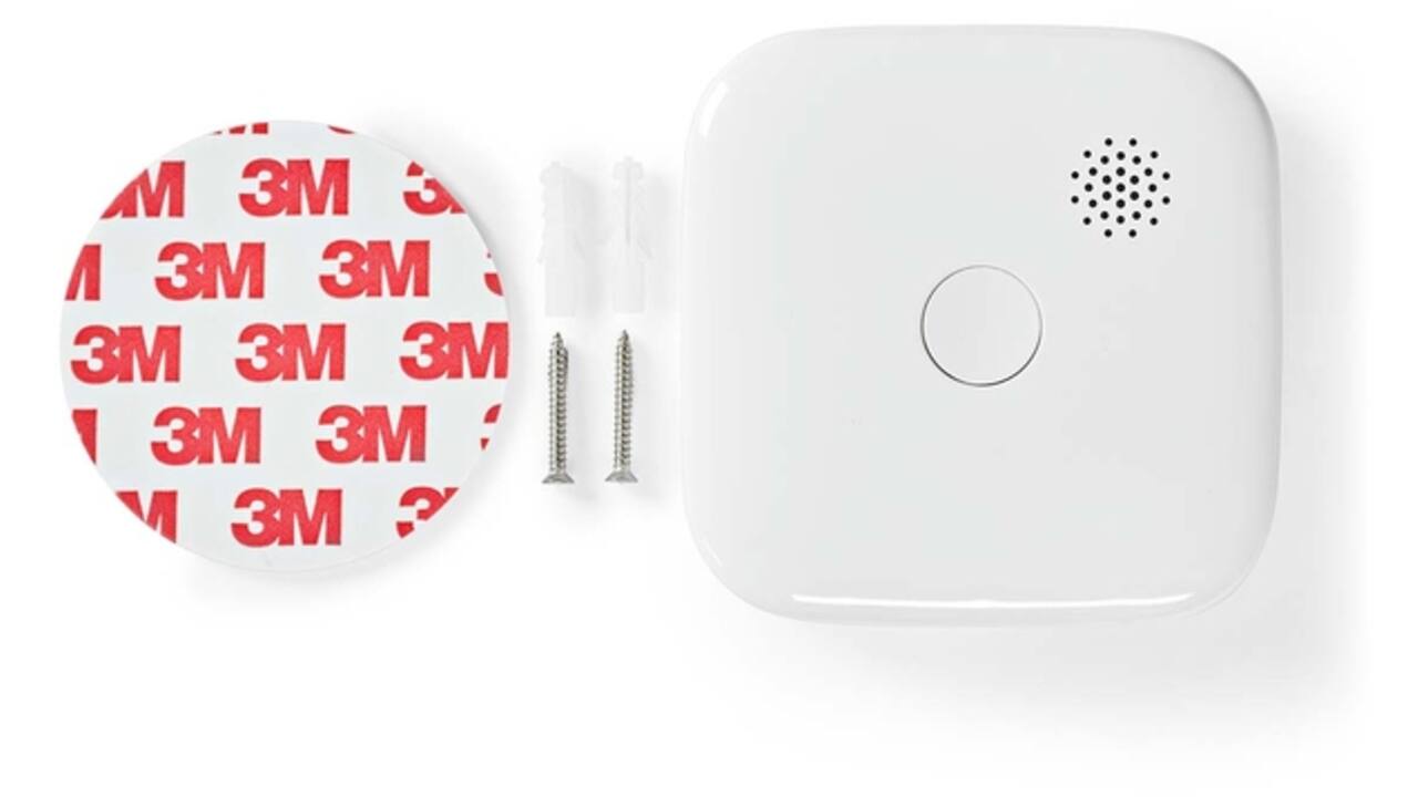 Rookmelder Nedis Smartlife Wifi 10 jaar sensor wit