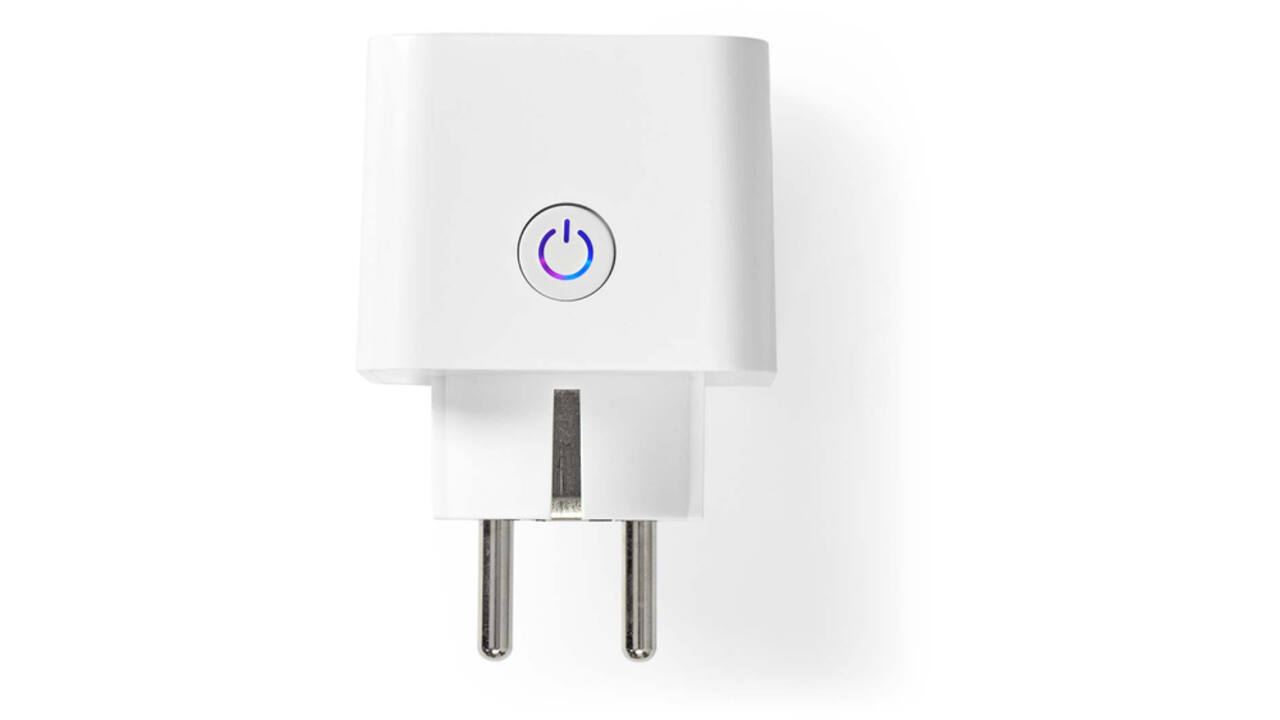 Slimme stekker Nedis Smartlife Wifi enkel wit