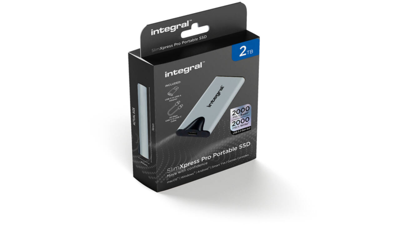 SSD Integral SlimXpress Portable USB-C 2TB