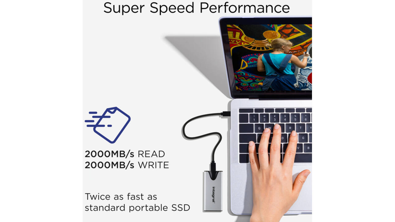 SSD Integral SlimXpress Portable USB-C 2TB