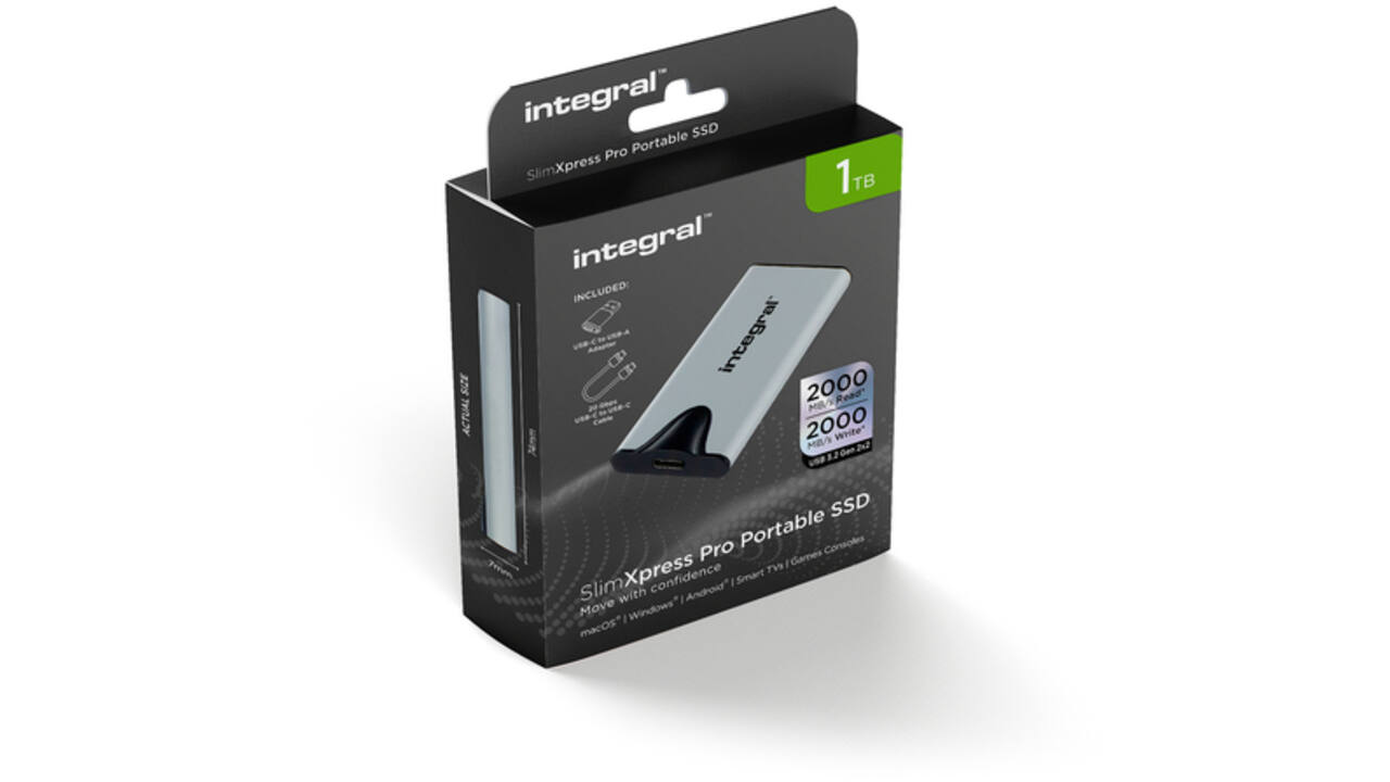 SSD Integral SlimXpress Portable USB-C 1TB