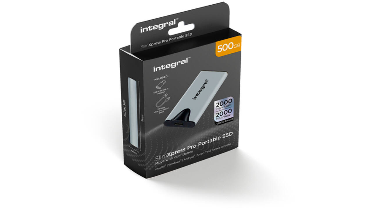 SSD Integral SlimXpress Portable USB-C 500GB