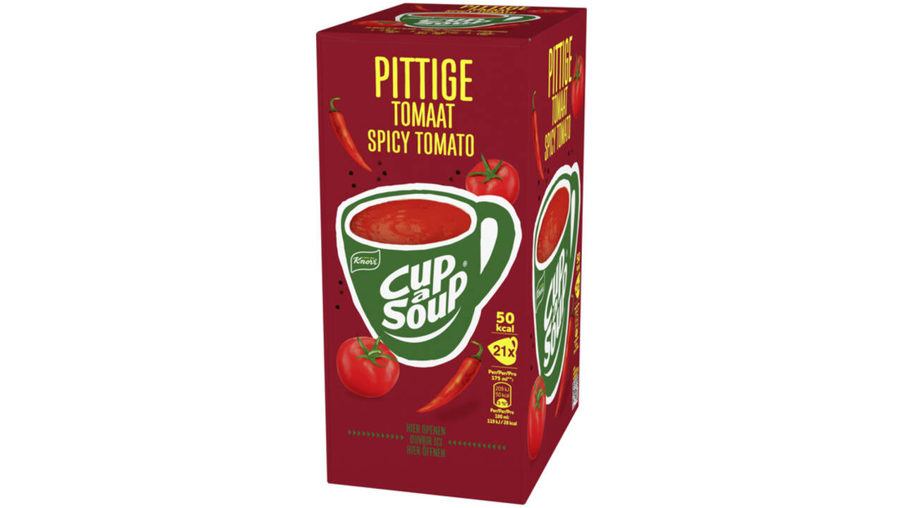 Cup-a-Soup Knorr pittige tomaat 21x175ml.