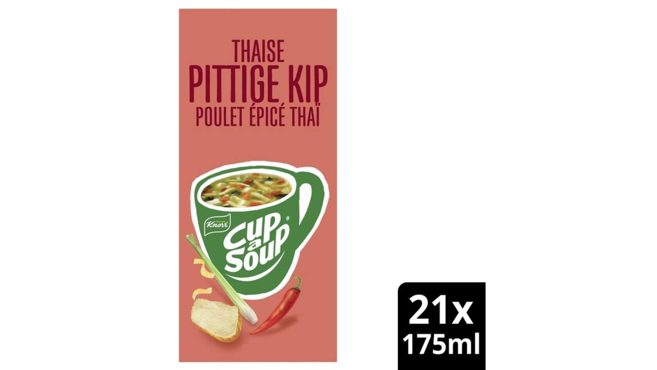 Cup-a-Soup Knorr Thaise pittige kip 21x175ml