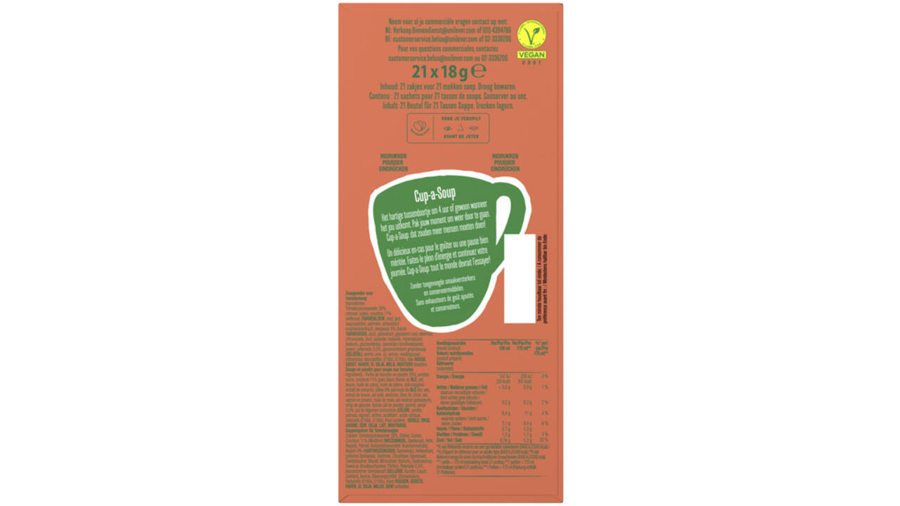Cup-a-Soup Knorr tomaat 21x175ml
