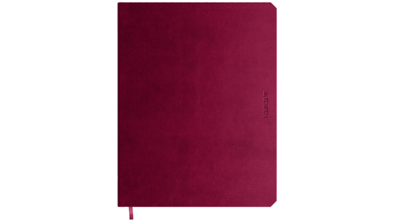 Notitieboek de KEMPEN Amarone 171x220mm blanco 192 pagina's 90gr drd