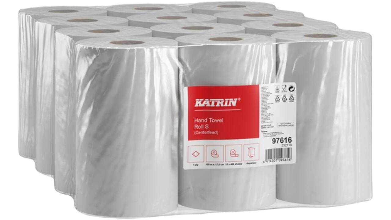 Poetspapier Katrin Plus klein 1-laags 400 vel wit 97616