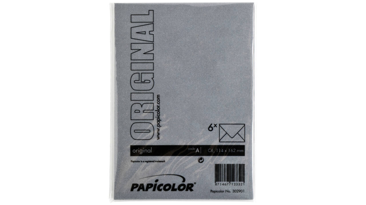 Envelop Papicolor C6 114x162mm ravenzwart