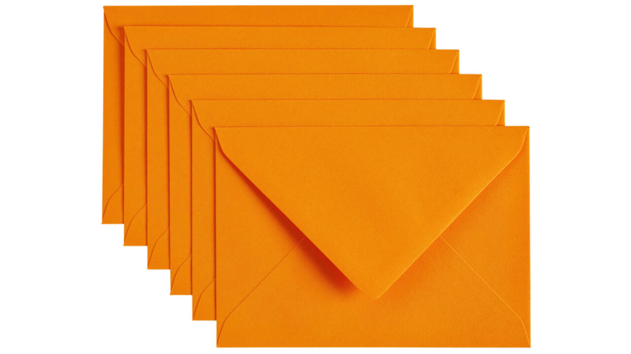 Envelop Papicolor C6 114x162mm oranje