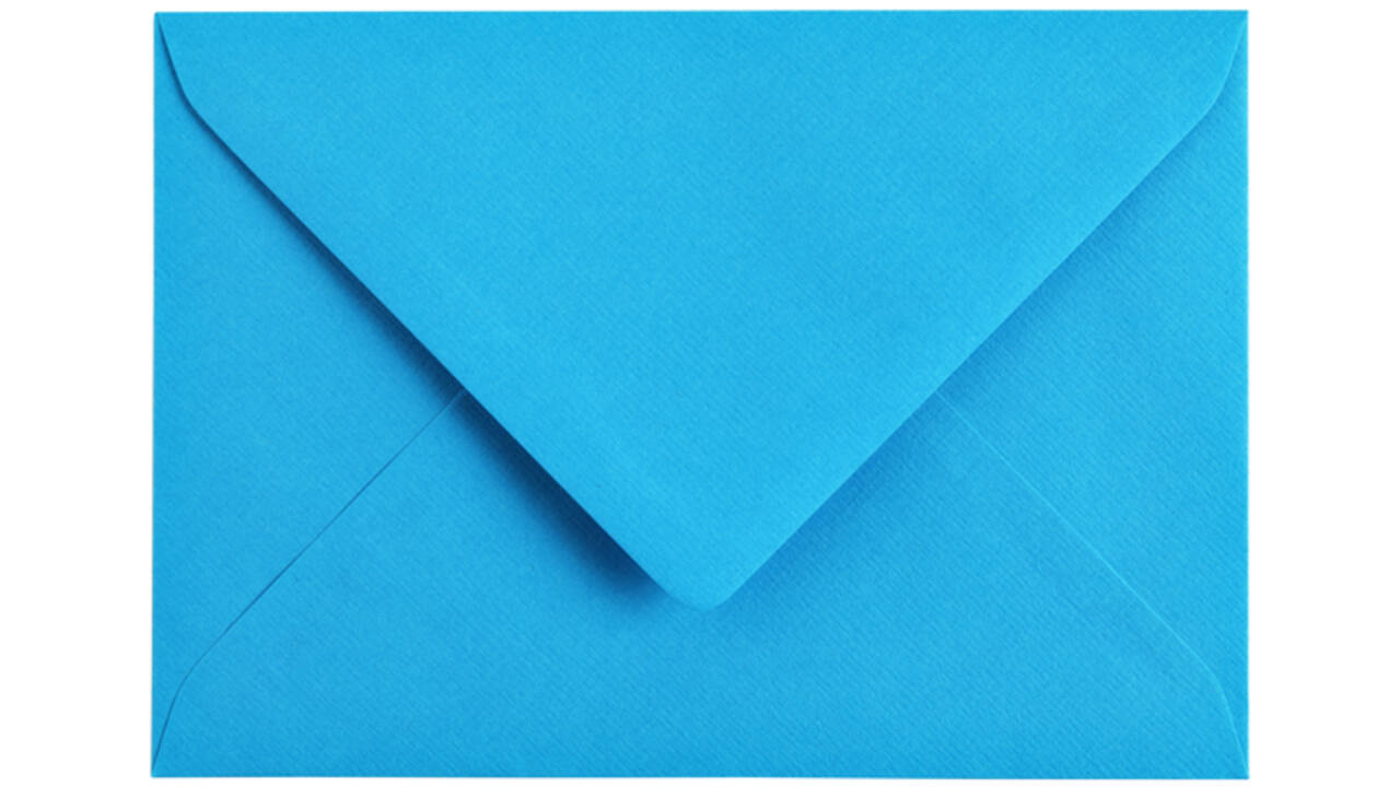 Envelop Papicolor C6 114x162mm hemelsblauw pak à 6 stuks