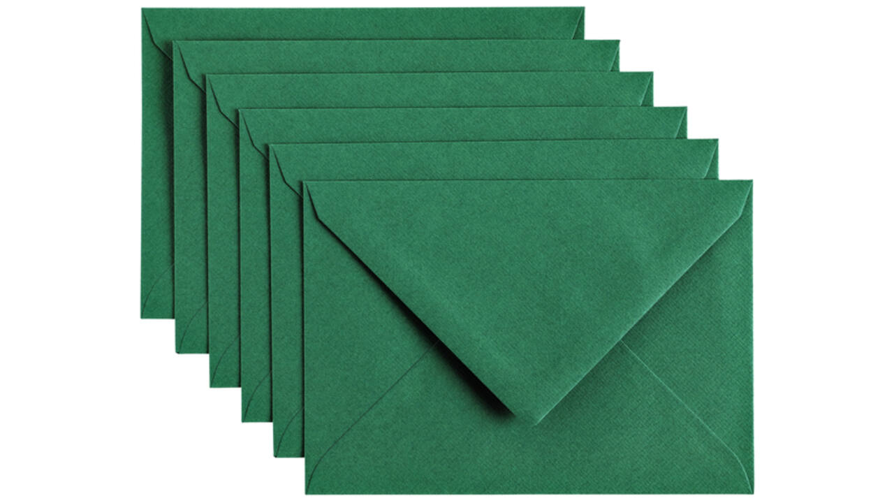 Envelop Papicolor C6 114x162mm dennengroen