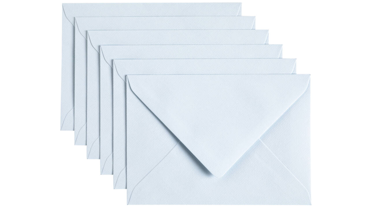 Envelop Papicolor C6 114x162mm babyblauw