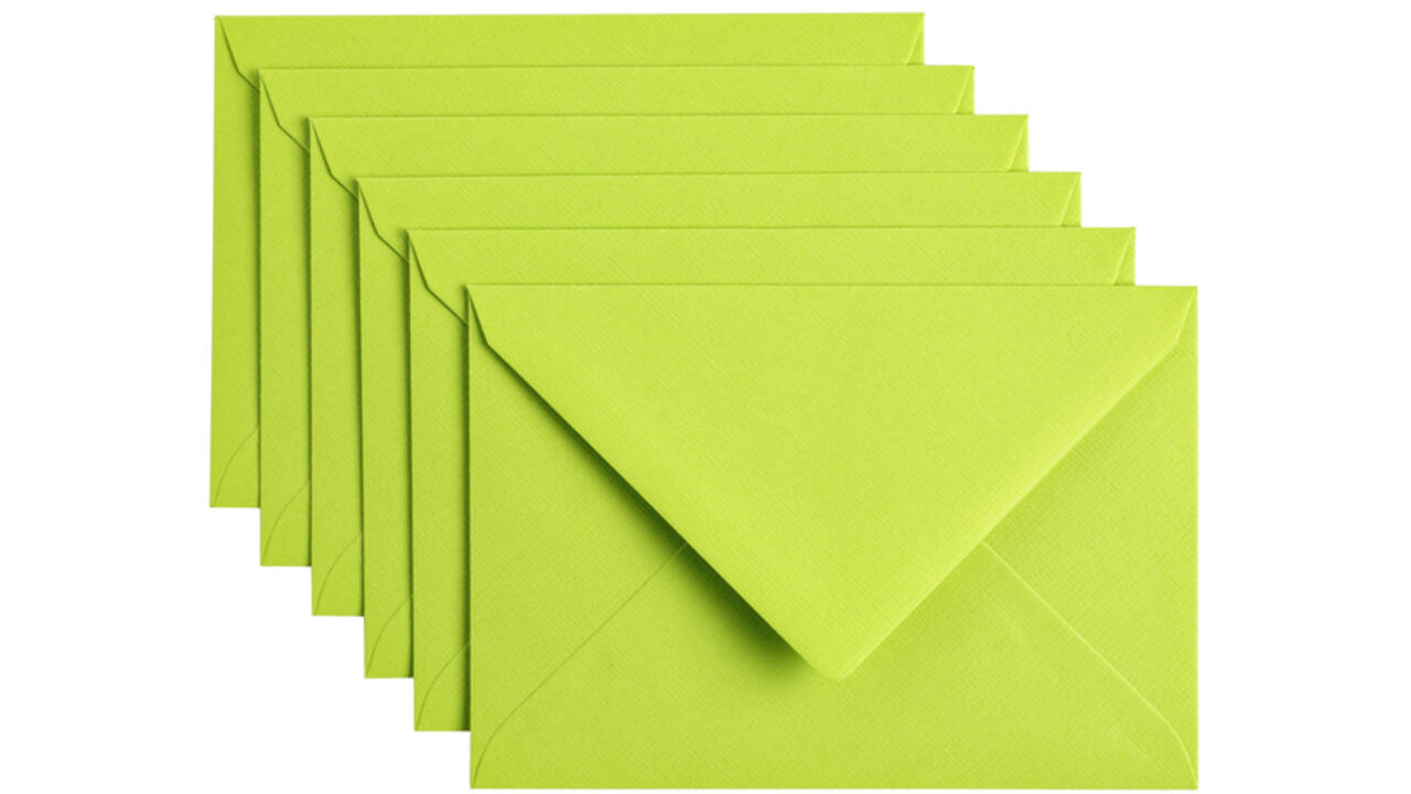 Envelop Papicolor C6 114x162mm appelgroen