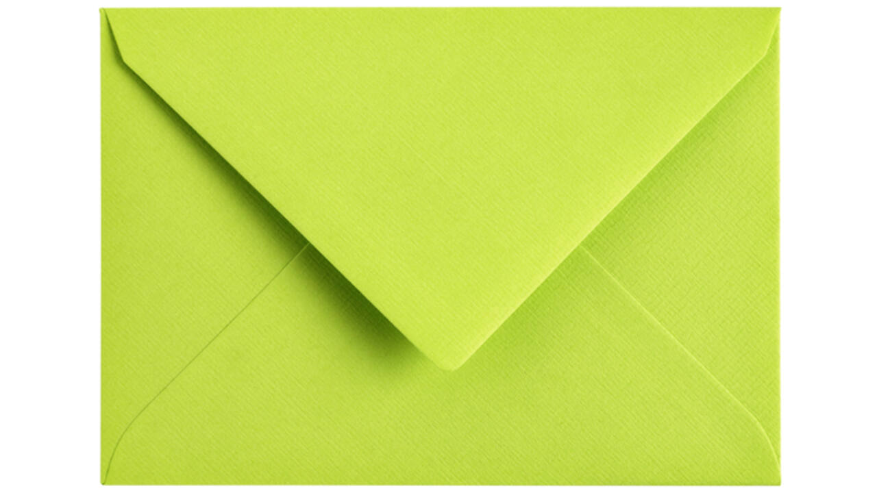 Envelop Papicolor C6 114x162mm appelgroen