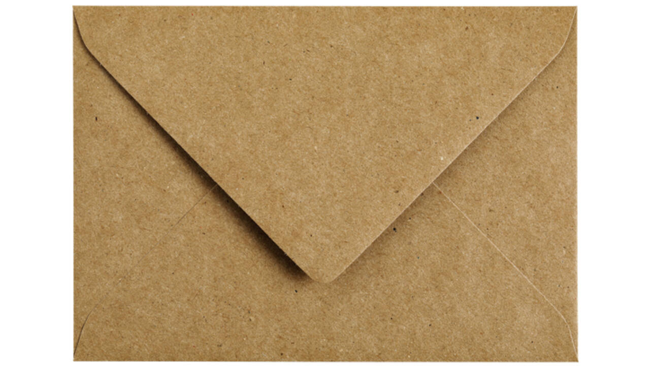 Envelop Papicolor C6 114x162mm kraft bruin