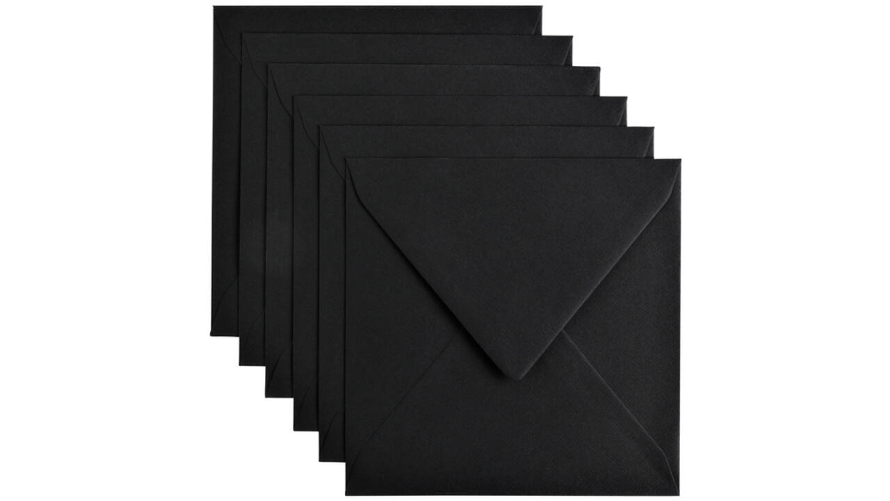 Envelop Papicolor 140x140mm ravenzwart