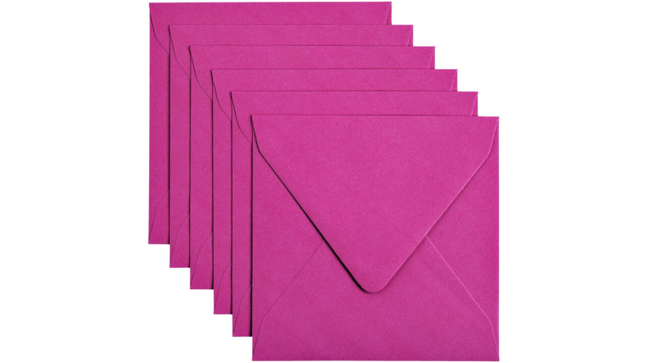 Envelop Papicolor 140x140mm felroze
