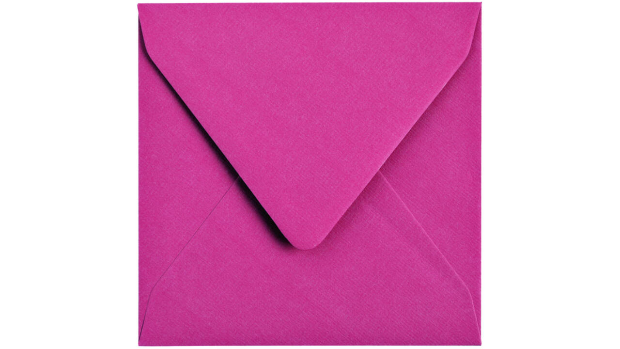 Envelop Papicolor 140x140mm felroze
