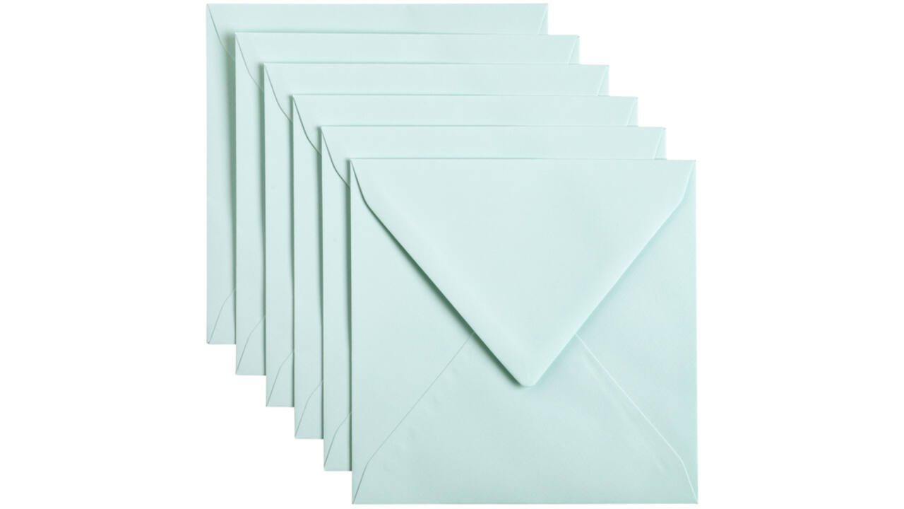Envelop Papicolor 140x140mm zeegroen