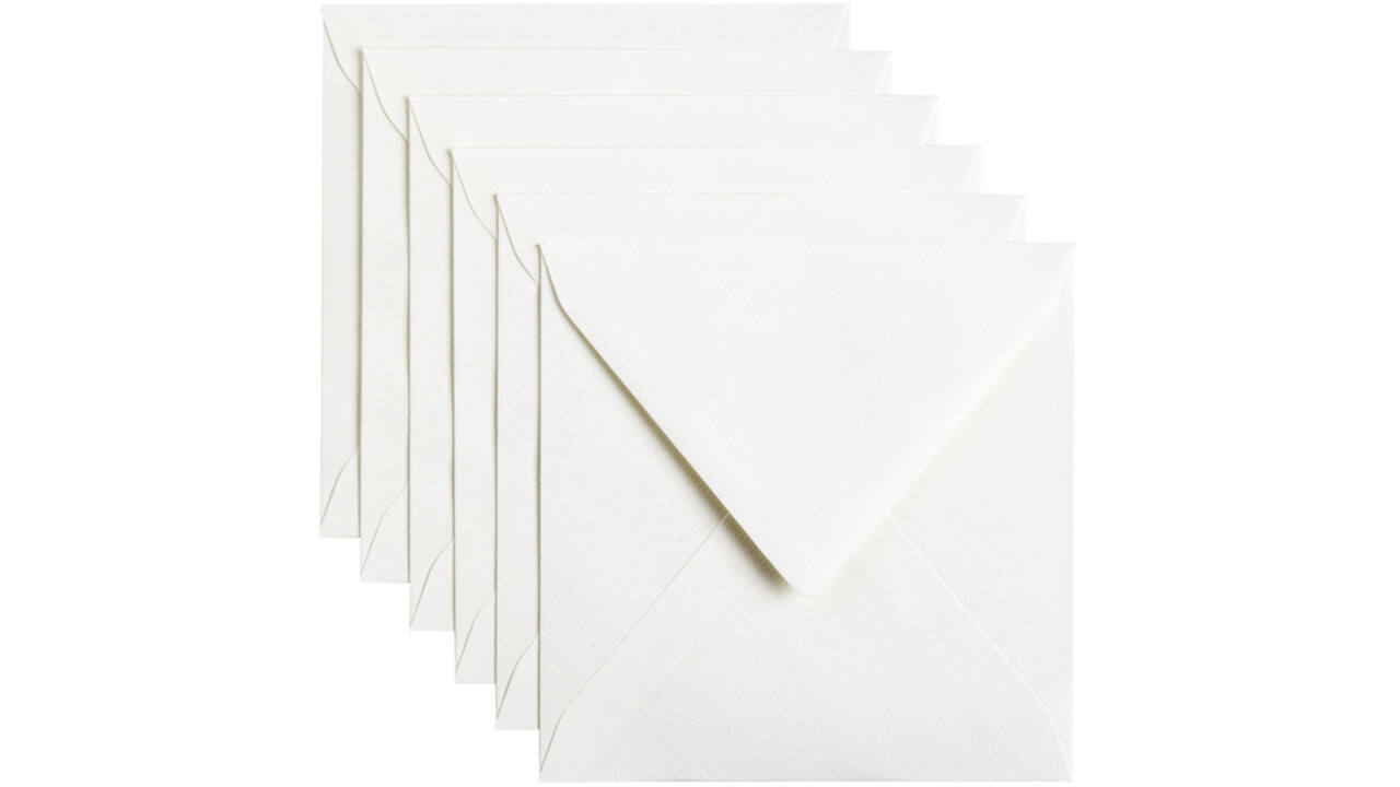 Envelop Papicolor 140x140mm hagelwit