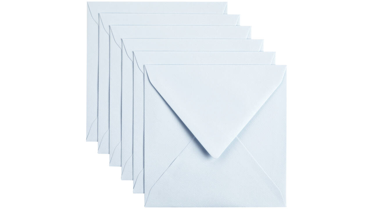 Envelop Papicolor 140x140mm babyblauw