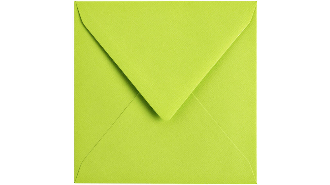Envelop Papicolor 140x140mm appelgroen