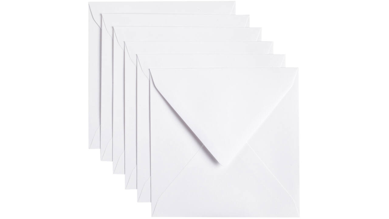 Envelop Papicolor 140x140mm kraft wit