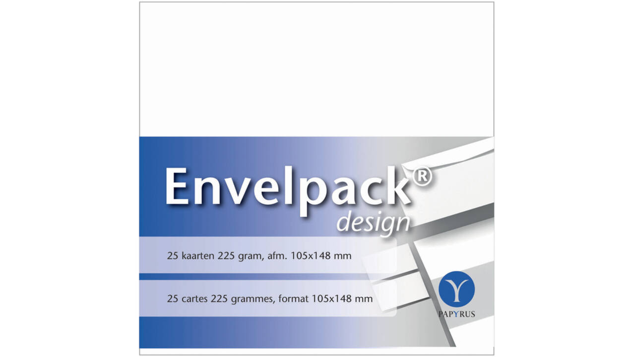 Dubbele kaart Papyrus Envelpack Design A6 105x148mm wit 894456