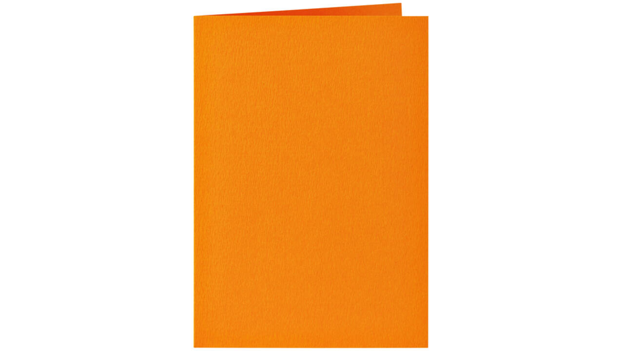 Correspondentiekaart Papicolor dubbel 105x148mm oranje pak à 6 stuks