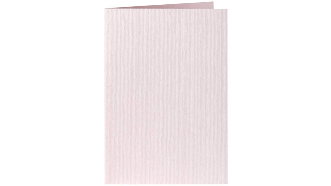 Correspondentiekaart Papicolor dubbel 105x148mm lichtroze pak à 6 stuks
