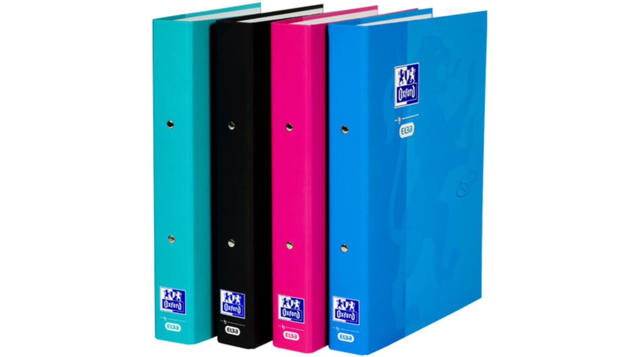 Ringband Oxford Touch A4 2-rings O-mech 30mm roze