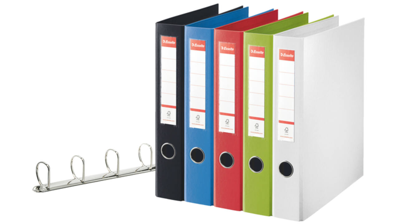 Ringband Esselte Standaard maxi 30% gerecycled D-mechaniek 60mm PP