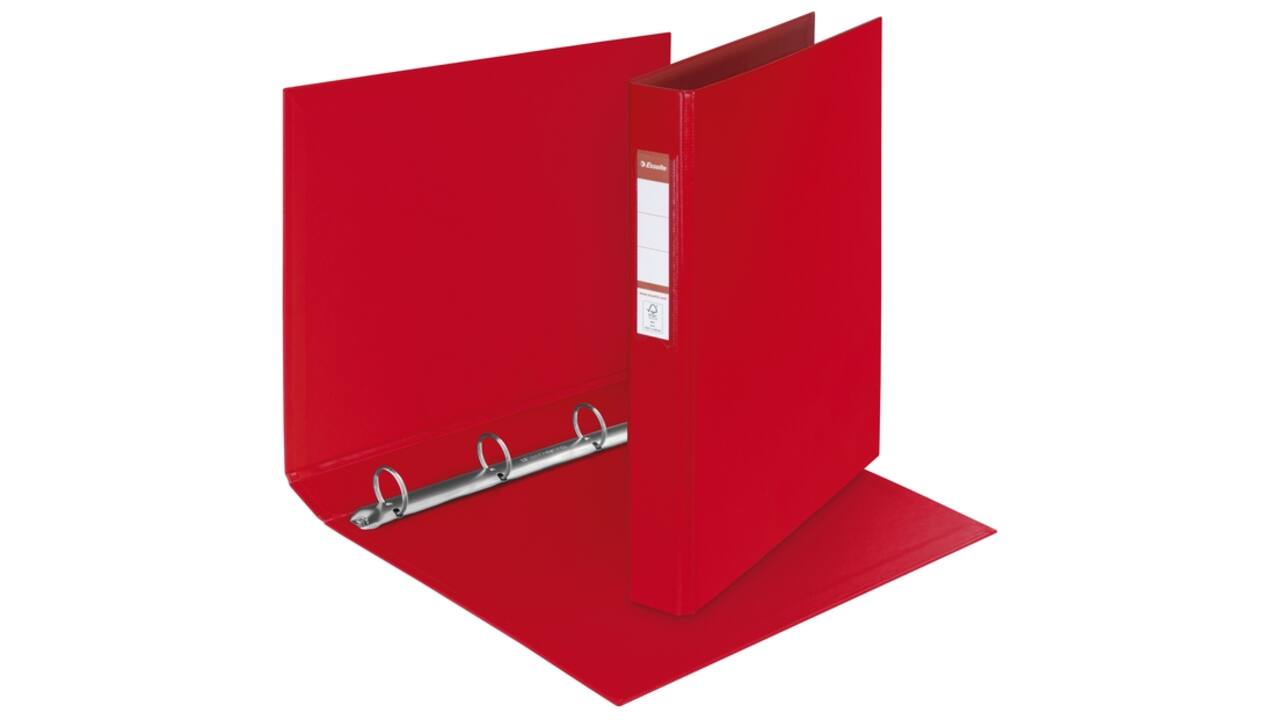 Ringband Esselte VIVIDA A4 42mm 30% gerecycled PP folie rood