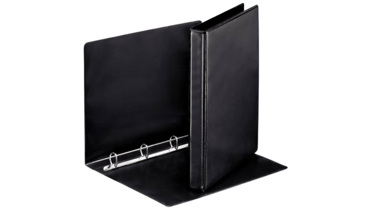 Presentatieringband Esselte Essentials panorama A4 4-rings D-mechaniek 38mm zwart