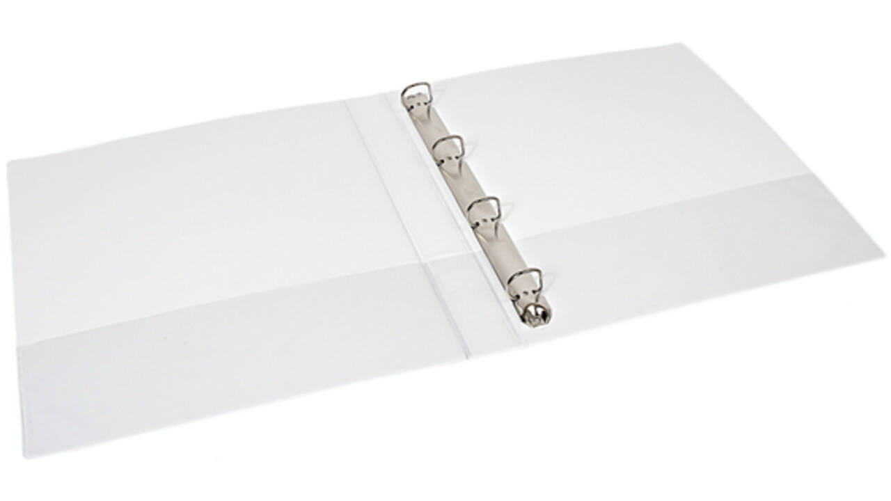 Presentatieringband Quantore A4 Maxi 4-rings D-mech 20mm wit