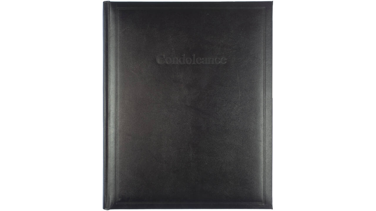 Condoleancealbum Kangaro 260x210mm zwart