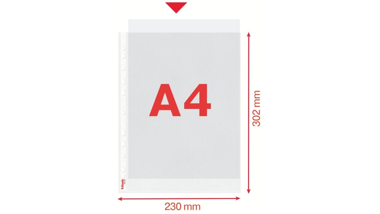 Showtas Esselte standaard 0,07mm PP A4 100 stuks