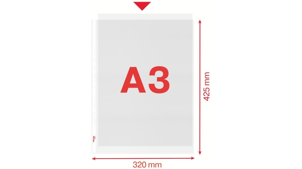 Showtas Esselte PP A3 recht 50 stuks