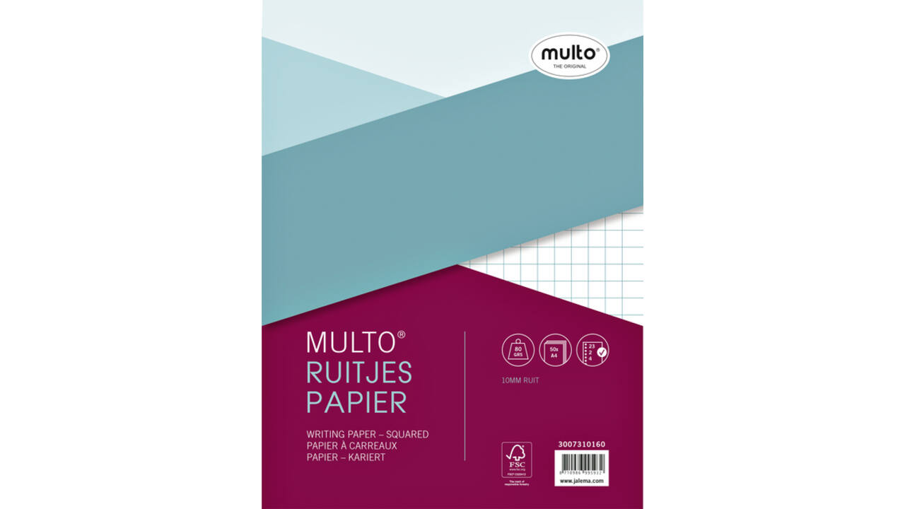 Interieur Multo A4 23-rings ruit 10mm 50vel