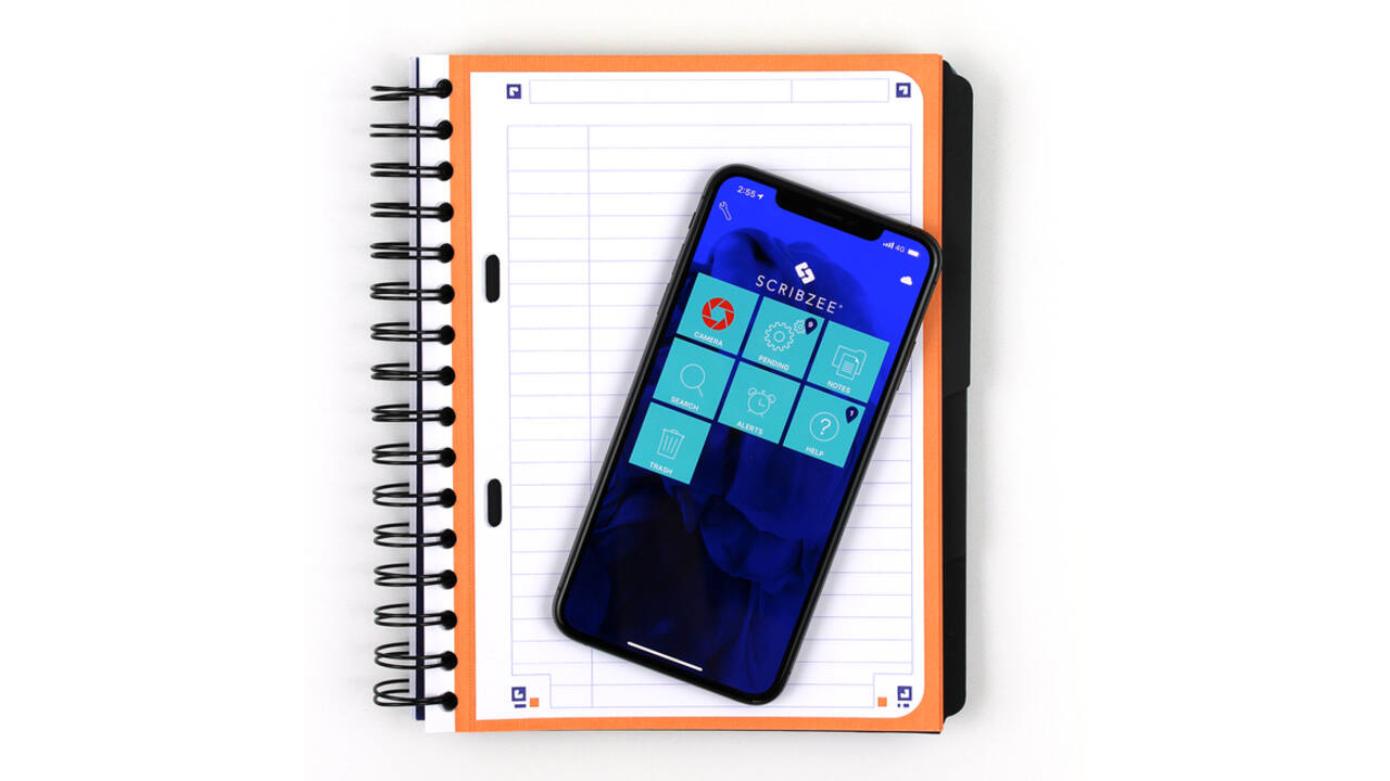 Projectboek Oxford School A5+ lijn 6-gaats 240 pagina's 80gr blauw