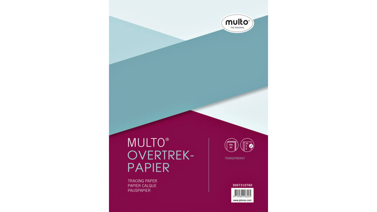 Interieur Multo overtrekpapier A4 23-gaats 50vel